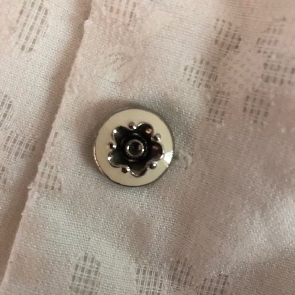 [SOLD] floral button up crop top+peter pan collar - Picture 4 of 4